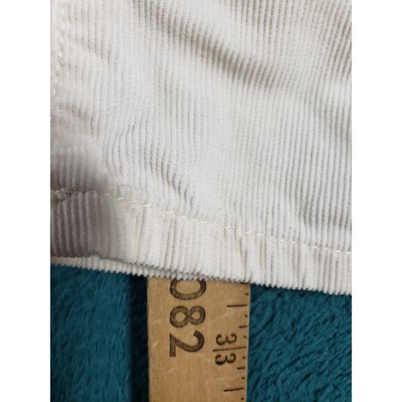 Lilly Pulitzer Jeans Size 8 Womens White Corduroy Pants Ladies Main Line Bootcut - Picture 8 of 14